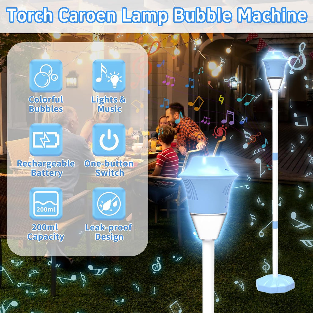 Bubble Machine for Kids, Automatic Standing Bubble Maker Machine | Height Adjustable Up to 47 Inches, Outdoor Battery