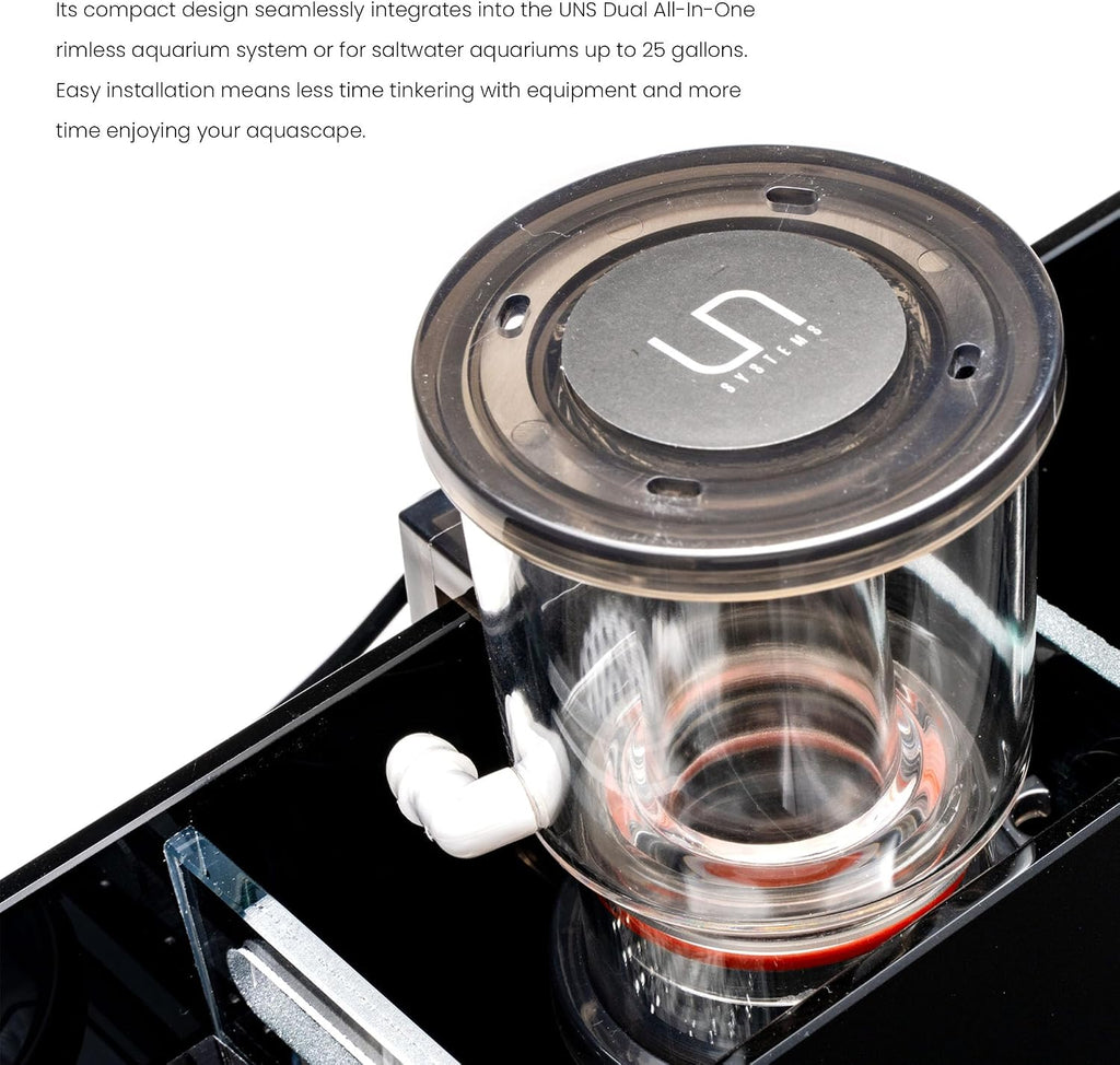 Mini Protein Skimmer - Rimless Aquarium Protein Skimmer - Drop-in Design Saltwater Aquarium Skimmer - Protein