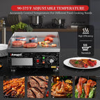 14" Commercial Electric Griddle,Electric Countertop Flat Top Griddle