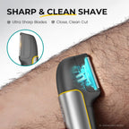 Body & Pubic Hair Trimmer for Men Electric Back Shaver for Men