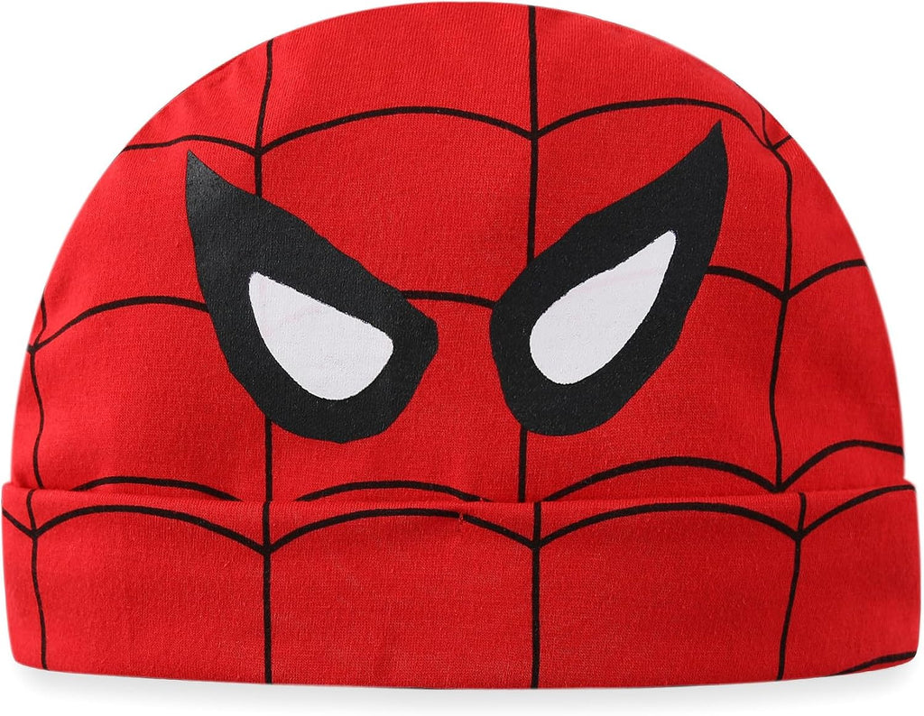 Spider-Man Baby Boys Footie Romper and Hat 2 Piece Set for Infants
