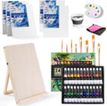 Acrylic Paint Set for Kids & Adults, 41 PCS Paint Kit, Art Painting Supplies Kit with 24 Acrylic Paints, 8 Paint