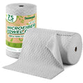 Microfiber Cleaning Cloths Roll 75 Pack 12x12 Inch Lint Free