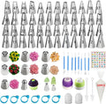 Piping Bags and Tips Set, 130 Pcs Baking Supplies