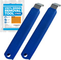 Vinyl Siding Removal Tool Kit - Pack of 2, Blue - One-Piece Steel Zip Tool for Siding Removal - 7-Inch Extra-Leverage