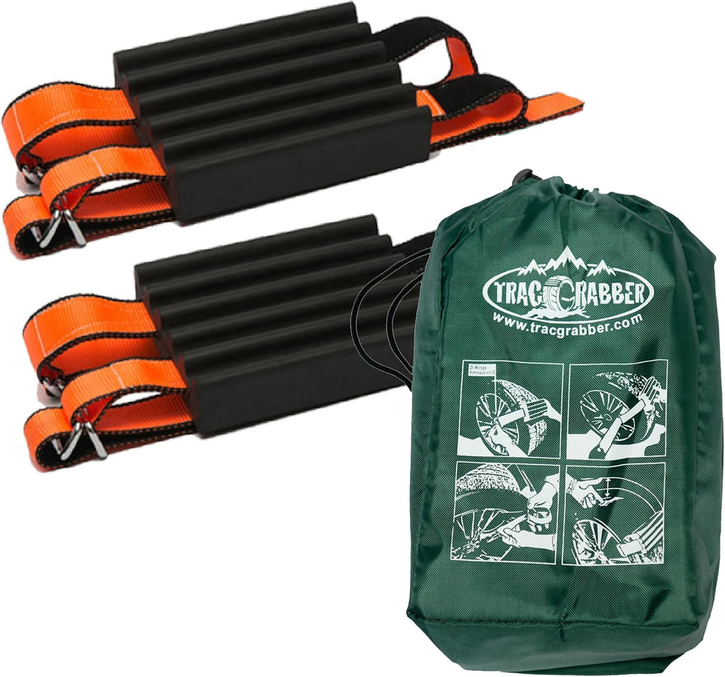 Tire Traction Device for Heavy Duty Commercial Vehicles, Set of 2 - Made in the USA, Easy to Install, Get Unstuck