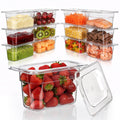 12-Pack 1/9 Size 4''Deep NSF Polycarbonate Food Pans with Lids