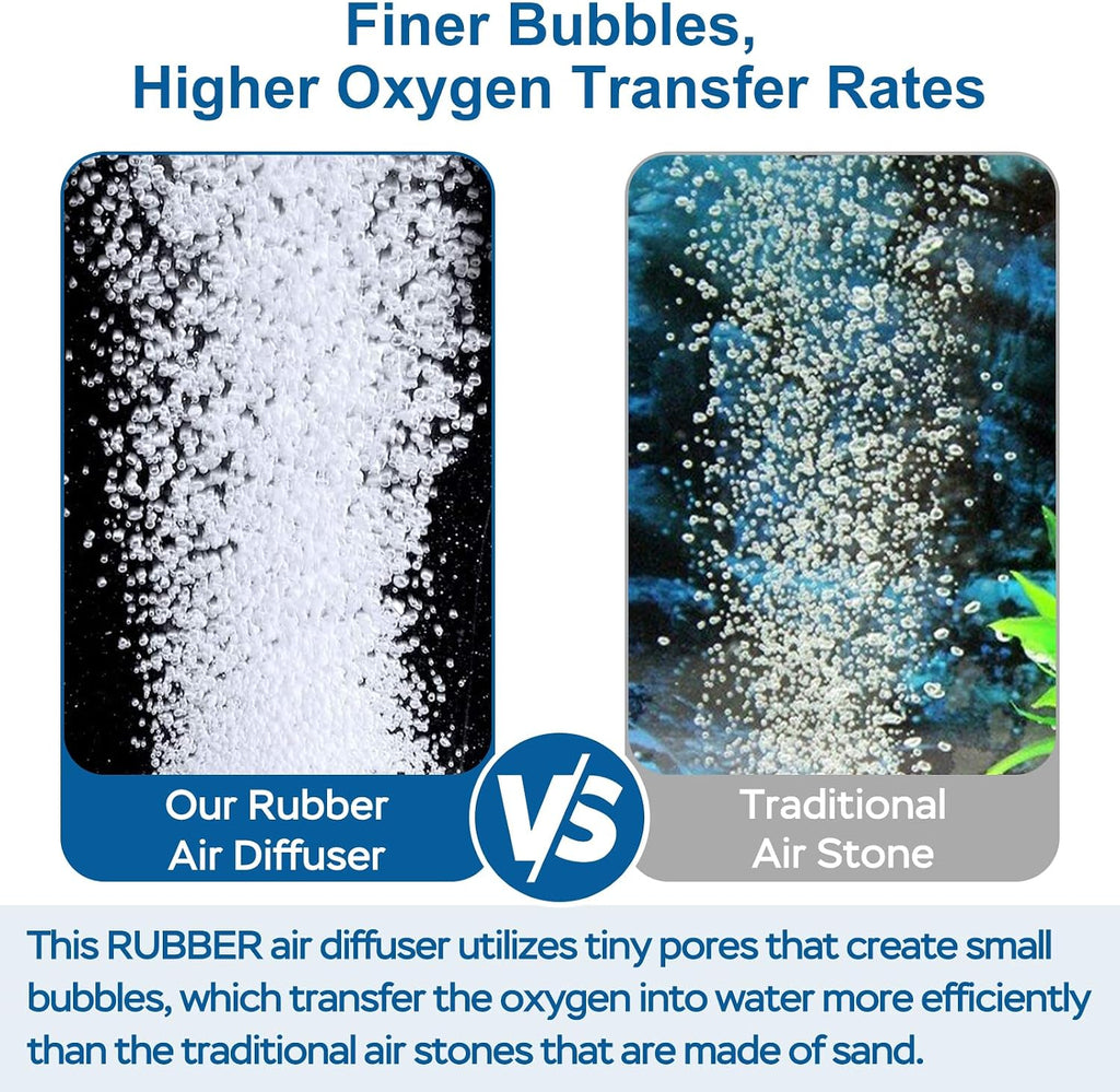 New Innovative Rubber Air Stone | Air Bubbler | Oxygen Air Diffuser | for Pond Aerator | Pond Aeration | for Large