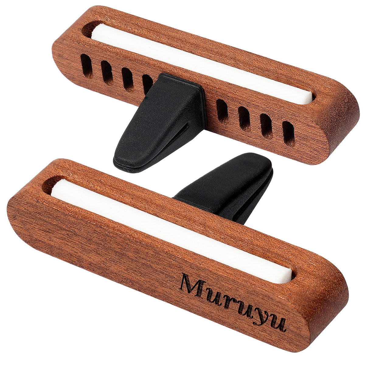 2-Pack Sapele Wood Car Vent Diffuser