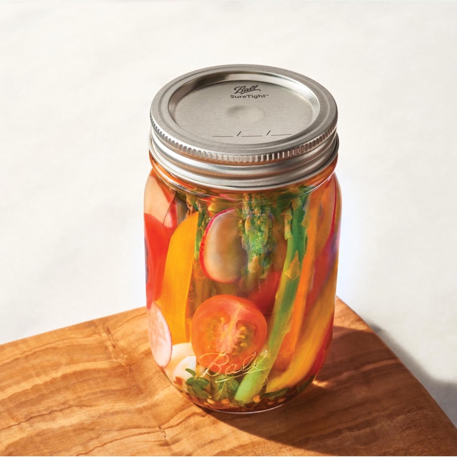 Regular Mouth Lids for Glass Mason Jars, Used for Canning, Pickling, Juice, Jam, Jelly 12-Count, Pack of 8 (96-Lids