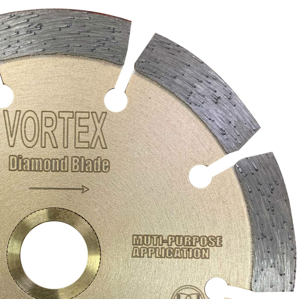 (2 Pack) VTXMAX VSS 4-1/2 inch Dry or Wet Cutting General Purpose Power Saw Segmented Diamond Blades for Concrete