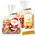 Clear Gift Bags 9x12 Inch, 50 Pack Flat Bottom Cellophane Bags