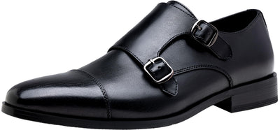 Dress Shoes for Men Monk Strap Loafers for Men 9069 Black 08