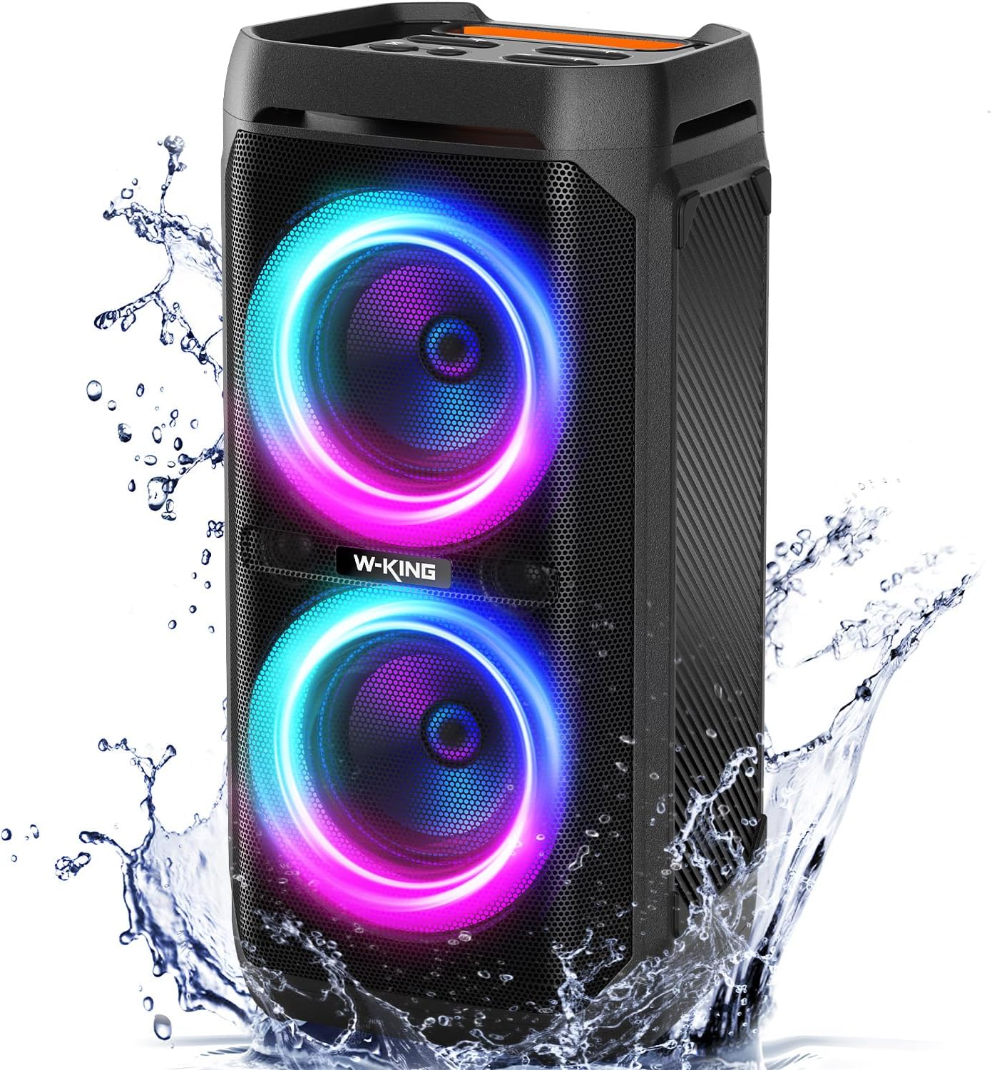 Portable Bluetooth Speaker 240W, Loud Boom Box with Deep Bass Subwoofers, IPX6 Waterproof Party Outdoor Speaker