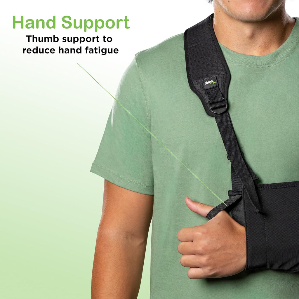 Arm Sling for Shoulder Injury & Rotator Cuff Support – Breathable, Adjustable Arm Sling with Front Buckle, Padded