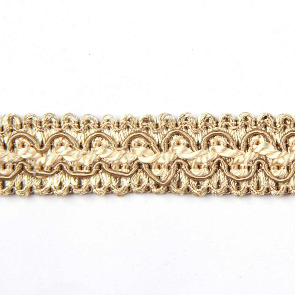 Braid Trim 0.78 inch 6.8 Yards Beige Gimp Fabric Trim