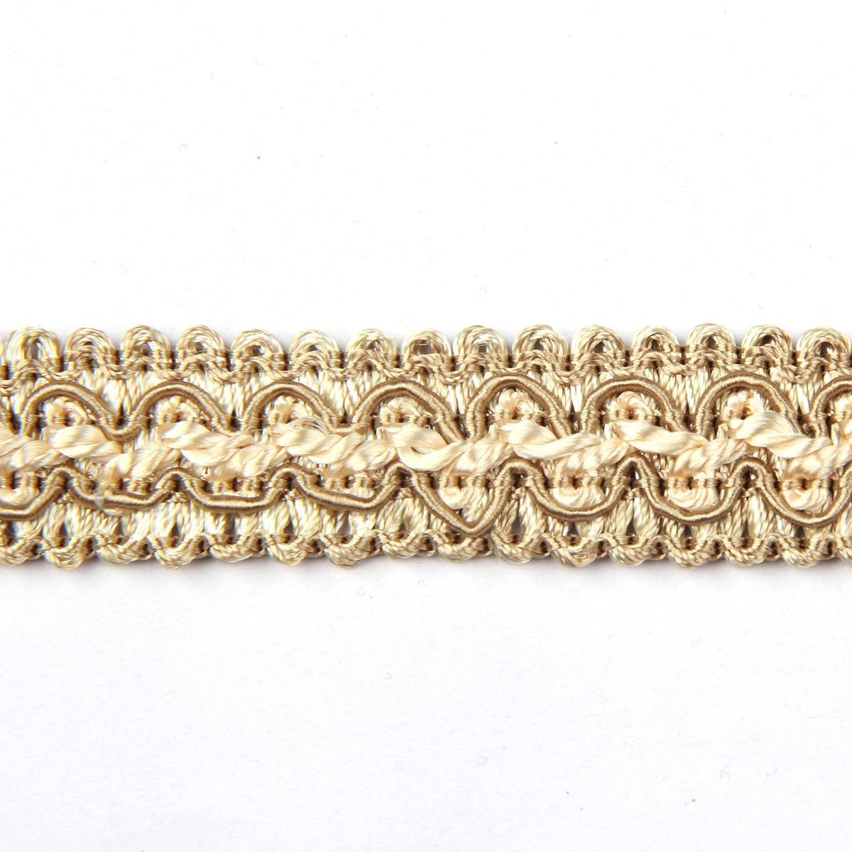 Braid Trim 0.78 inch 6.8 Yards Beige Gimp Fabric Trim
