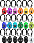 18 Pieces Dog Training Clicker, Pet Behavioral Training Clickers with Wrist Strap for Dogs Cats Puppy Birds