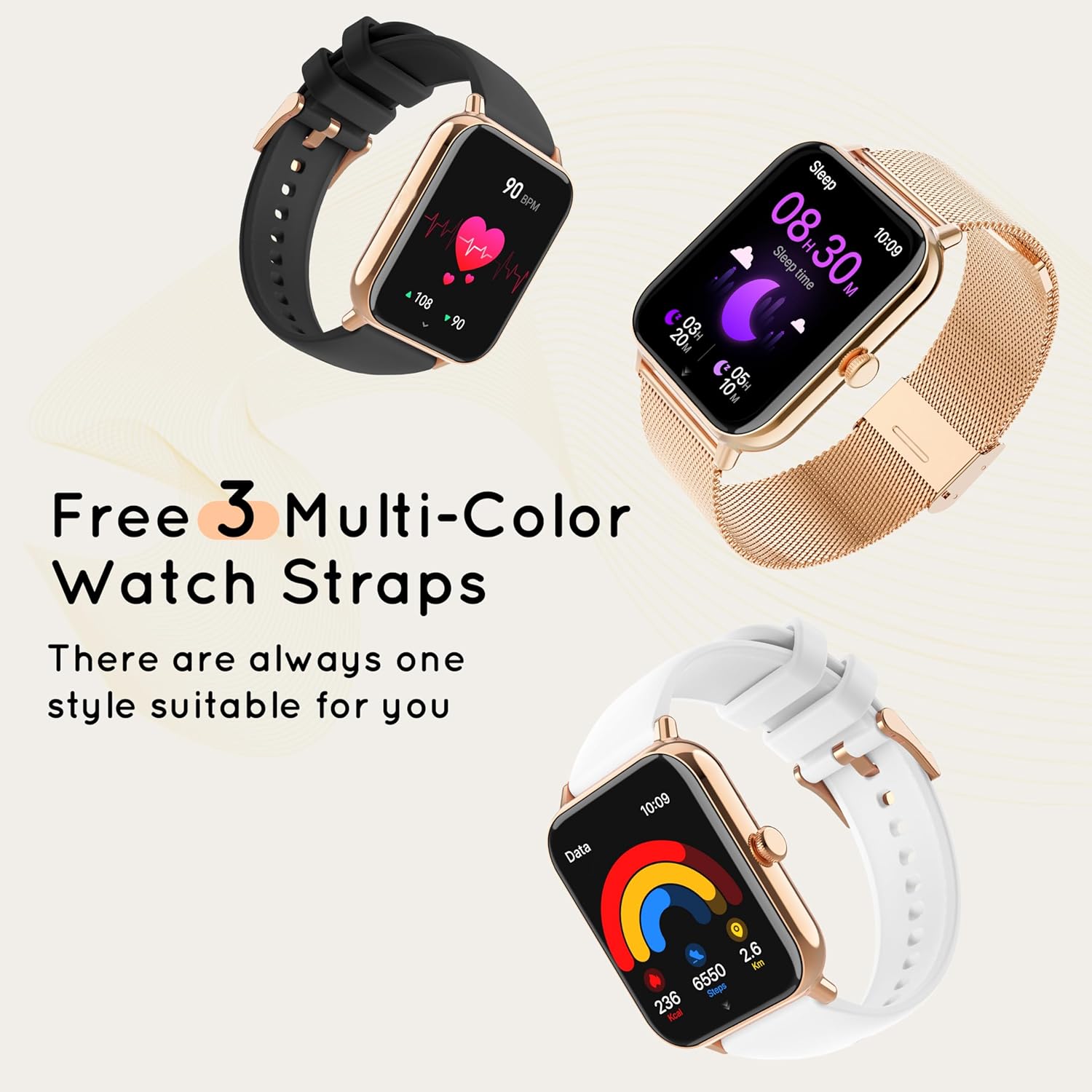 Smart Watch for Women Men(Answer/Make Calls)1.85" HD Fitness Tracker Smartwatch for Android iPhone with Steps