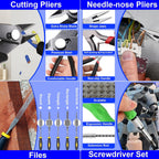 3D Printer Tool Kit, 202 Pcs 3D Printer Accessories Includes Deburring Tool, Removal Tools, Digital Caliper, Cutting