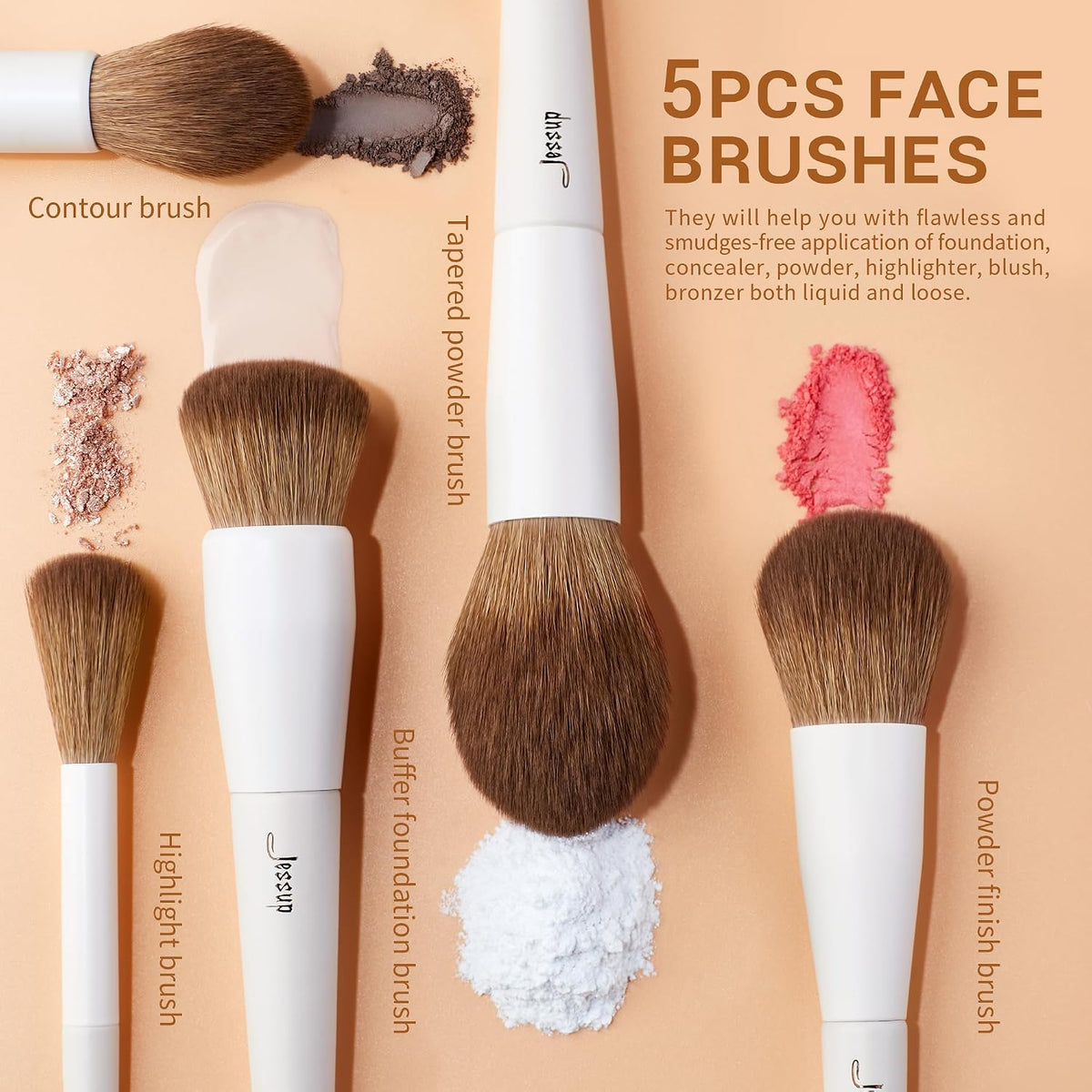 Makeup Brushes 14Pcs Makeup Brush Set for Face & Eye, T329