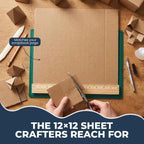 12X12 Corrugated Cardboard Sheets, 55 Pack Squares