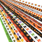 Assorted 15 Yards 3/8" (10mm) Grosgrain Ribbon DIY Craft Accessory Halloween Ribbons