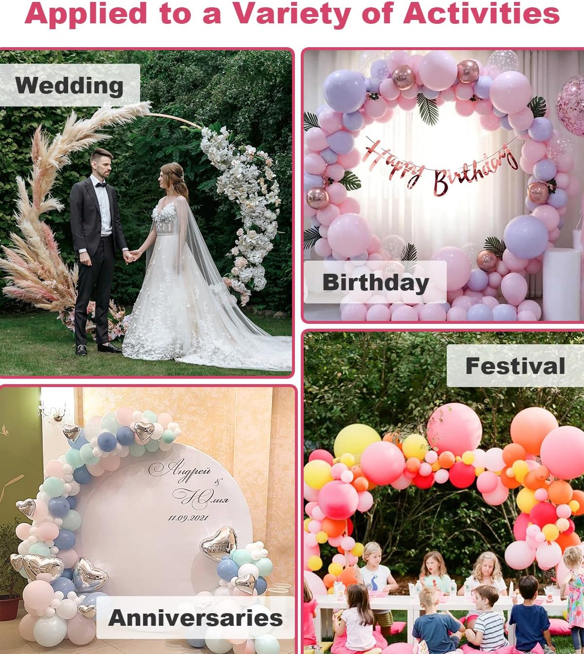 7.4FT Round Backdrop Stand with Two Water Bags for Party, Gold