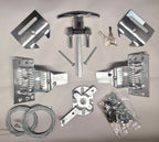 Universal Garage Door Lock Kit with Spring Latch and Keyed Handle
