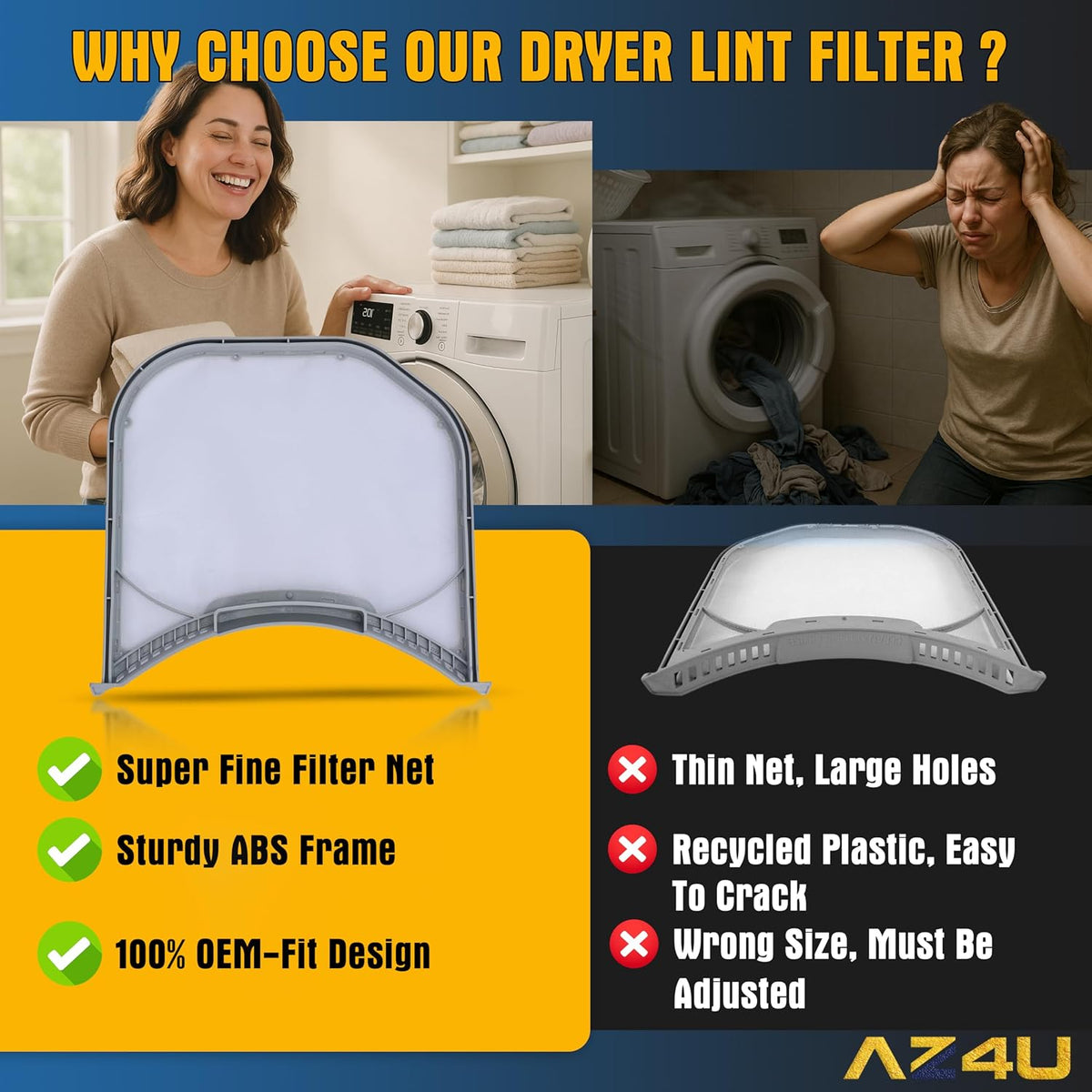 Dryer Lint Filter Screen Trap For LG DLG3051W DLG3171W DLGX3471V