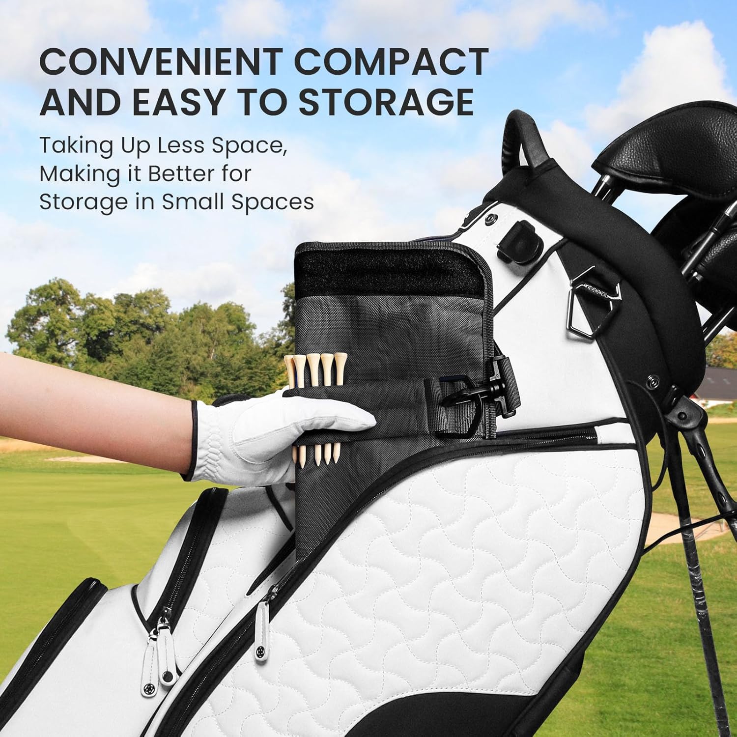Golf Club Bag Mini Lightweight for Men Women, Portable Driving Range Training Carrier Case with/Without Ball Pouch
