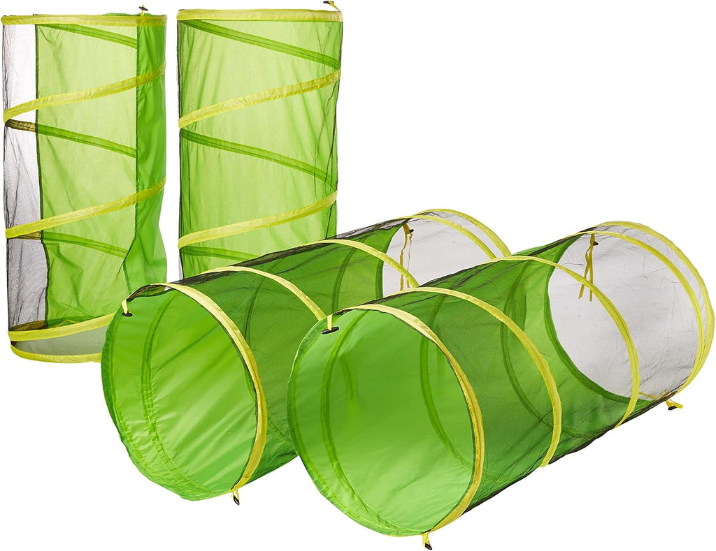8 in 1 Pop Up Kids Play Tent with 4 Tunnel, Indoor/Outdoor Playhouse | Baby Tunnel, Tunnel Toys for Toddlers 1-3