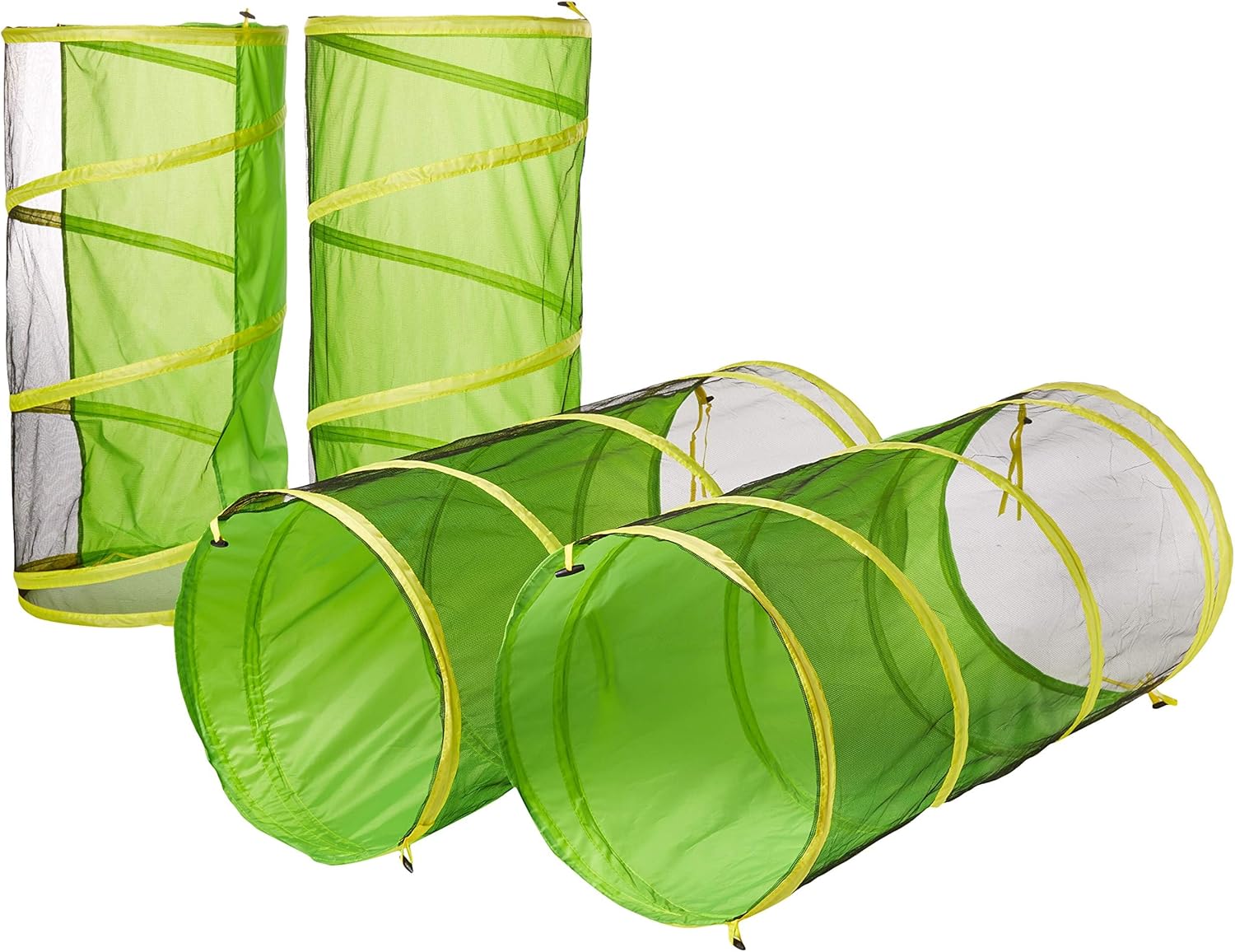 8 in 1 Pop Up Kids Play Tent with 4 Tunnel, Indoor/Outdoor Playhouse | Baby Tunnel, Tunnel Toys for Toddlers 1-3