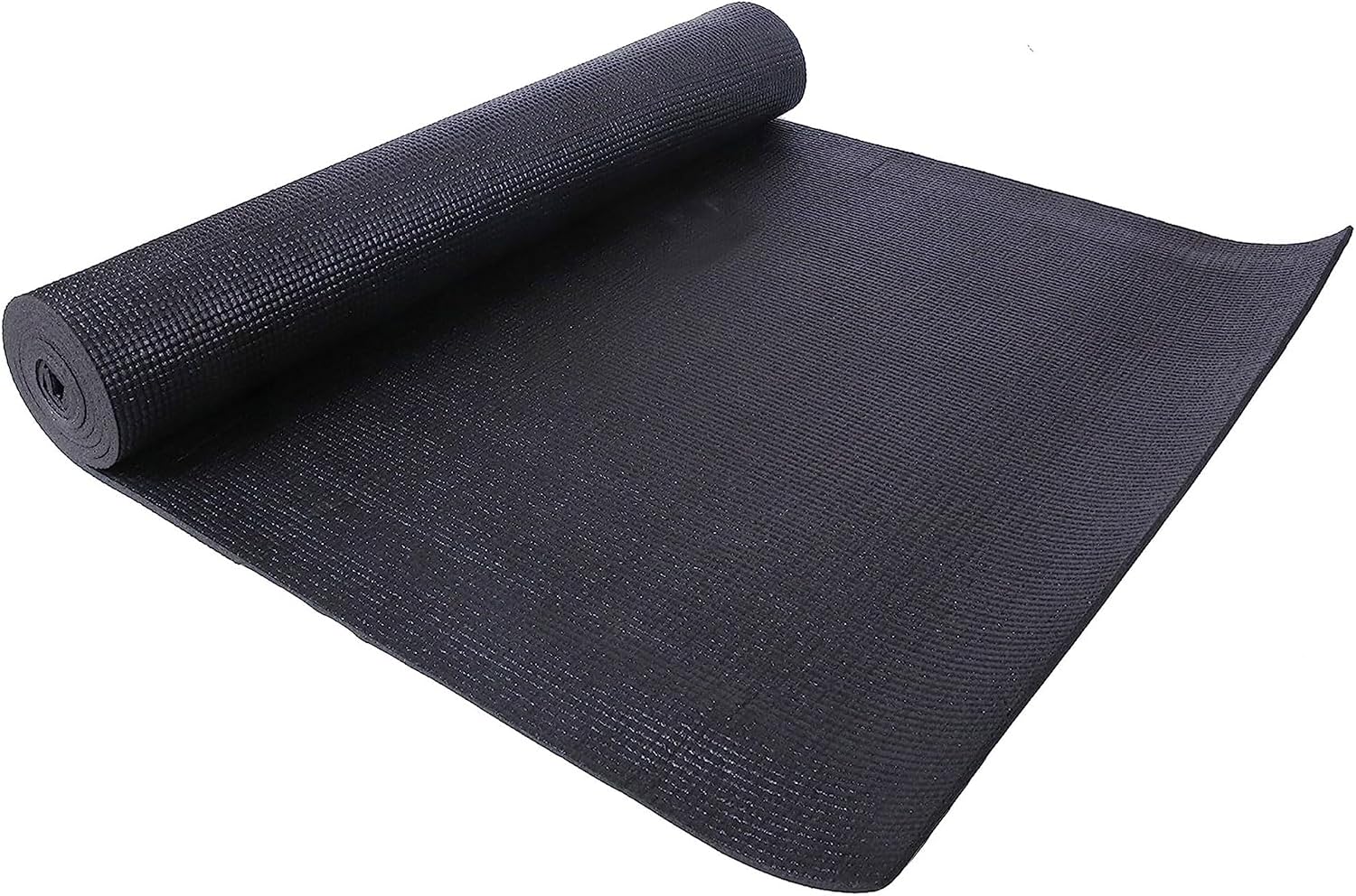 Signature Fitness All Purpose 0.25 Inch Thick High Density No Tear Exercise Yoga Mat with Strap & Lightweight