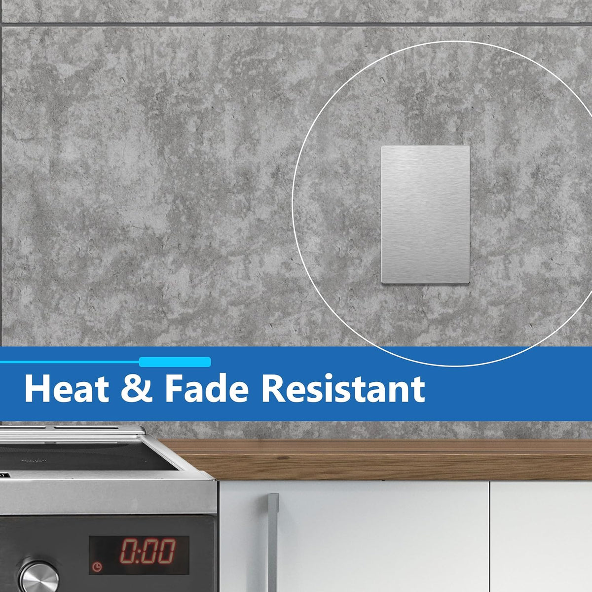 LIDER Blank Screwless Metal-Surface Wall Plate, Upgrade, Mid-Size 1-Gang