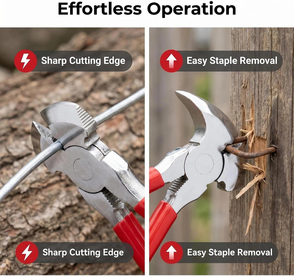 Fencing Pliers, 10-Inch Heavy Duty Fence Pliers Multi Tool