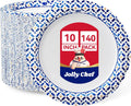 10 Inch Paper Plates 140 Count, Disposable Heavy Duty