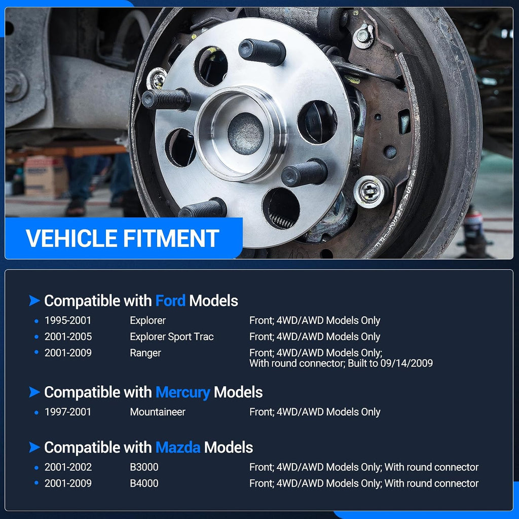 Autoround 515003 4x4 Front Wheel Hub Assembly Fit for Ford Explorer 1995-05