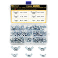 Siptenk 125PCS M3 M4 M5 M6 M8 M10 M12 Metric Wing Nuts Assortment Kit