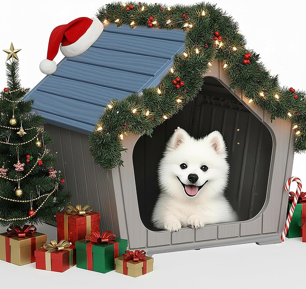 Small Dog House Indoor/Outdoor, Blue