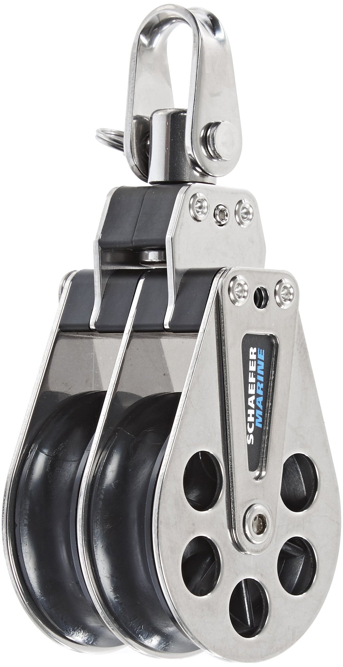 Schaefer Double 7 Series Block, Stainless Steel Cheeks and Delrin Plain Bearing Sheaves