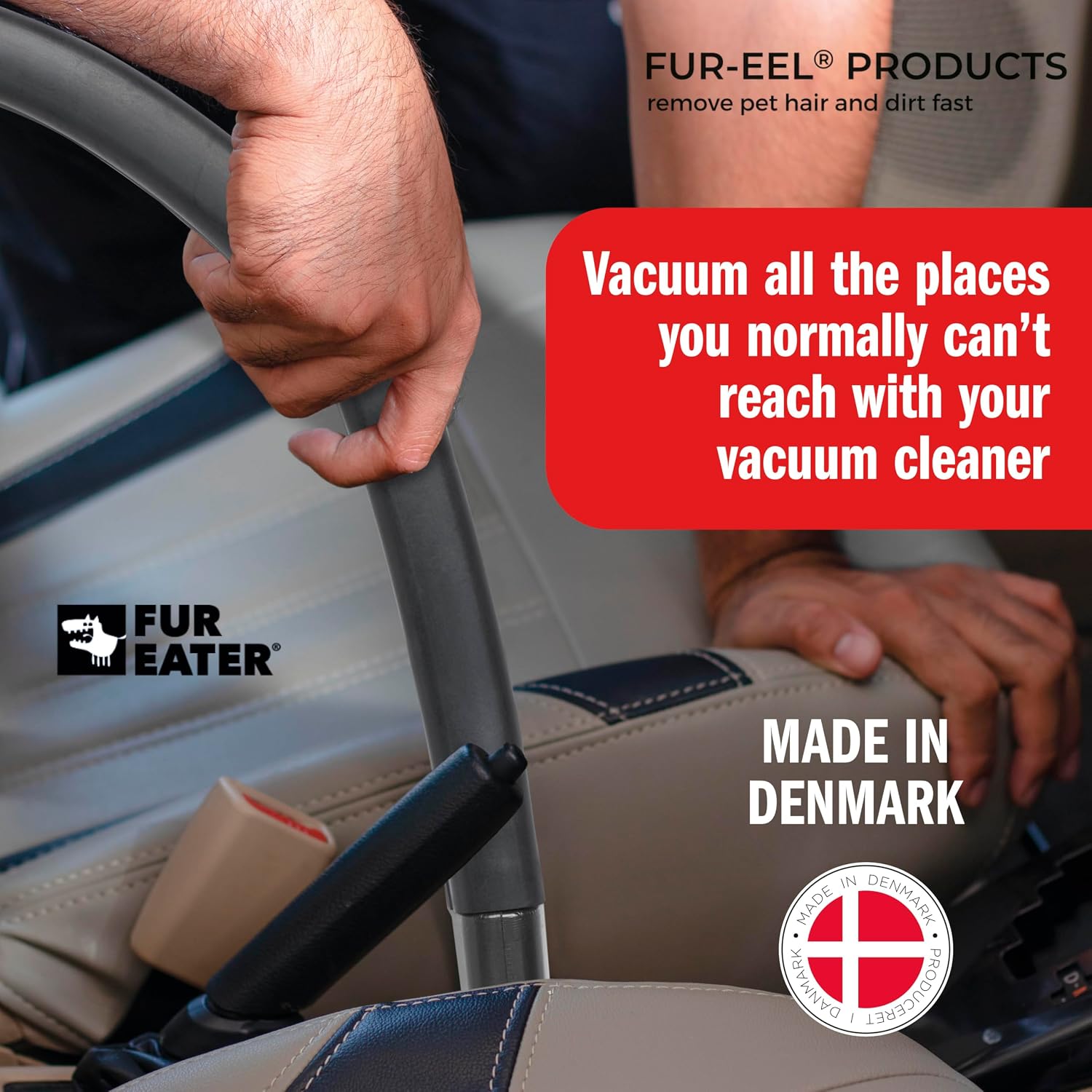 Vacuum Attachment, Long Crevice Tool for Vacuum, 18 inches | for Car Detailing, Shop Vac, Dryer Lint, Skinny Bendable