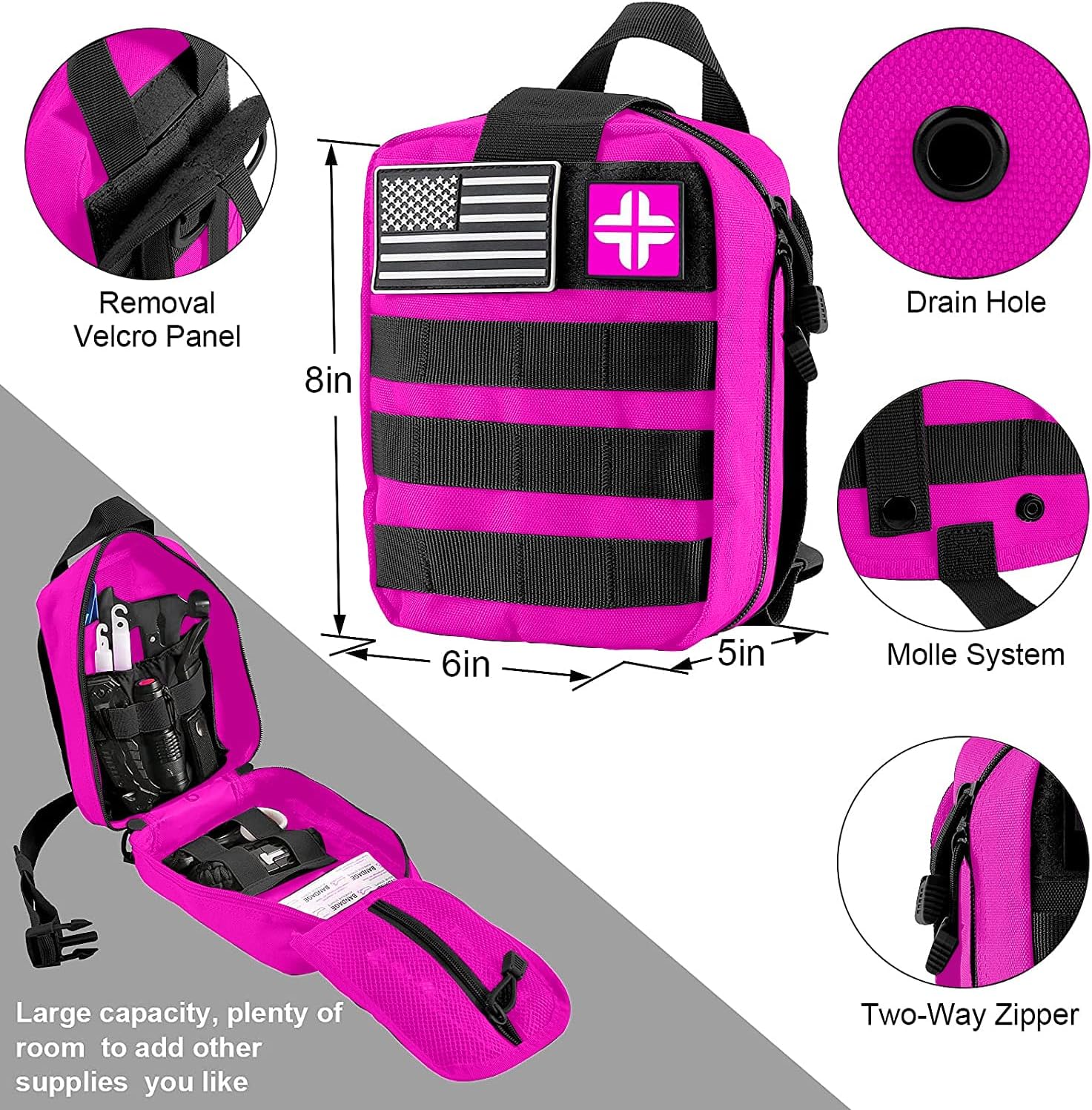 Survival Gear and Equipment with Molle Pouch