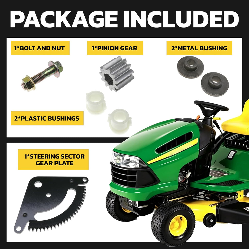 Steering Gear Kit for John Deere L111 L118 Replaces GX20052BLE | Steering Sector Pinion Gear Repair Fits L105 L108