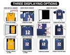 Jersey Display Frame Case, Large Sport Jersey Shadow Box, Black