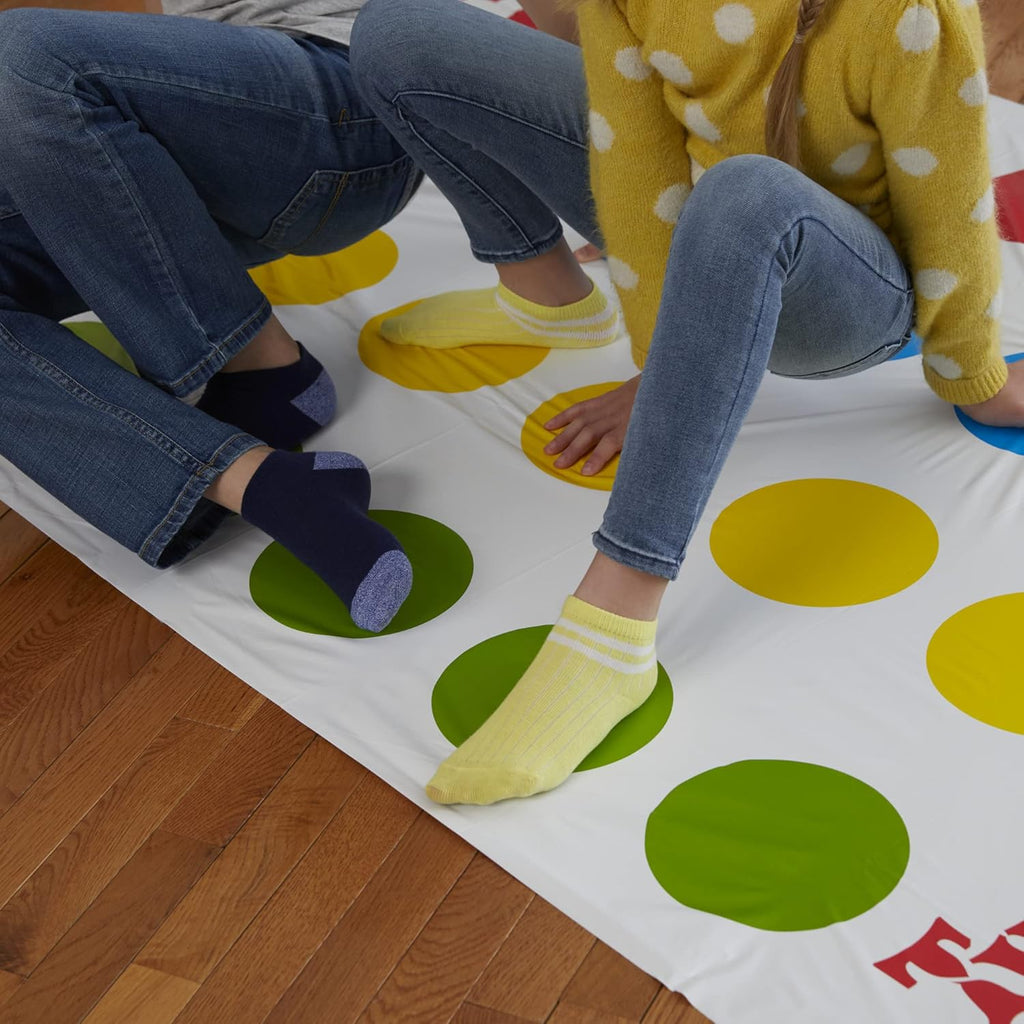 Hasbro Twister Party Classic Board Game for 2 or More Players,Indoor and Outdoor Game for Kids 6 and Up,Packaging May