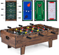 4-in-1 Multi Game Table, Combo Foosball Game Table Top w/Billiards, Ping Pong, Push Hockey for Home, Game Room