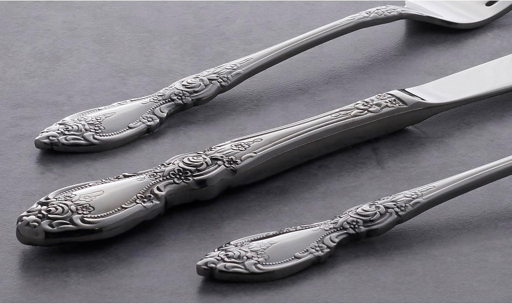 Wordsworth Dinner Forks Silverware Set for 4, Flatware