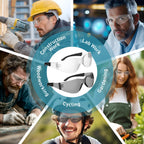 30 Pack Clear Safety Glasses | ANSI Z87.1 Scratch Resistant Eyewear