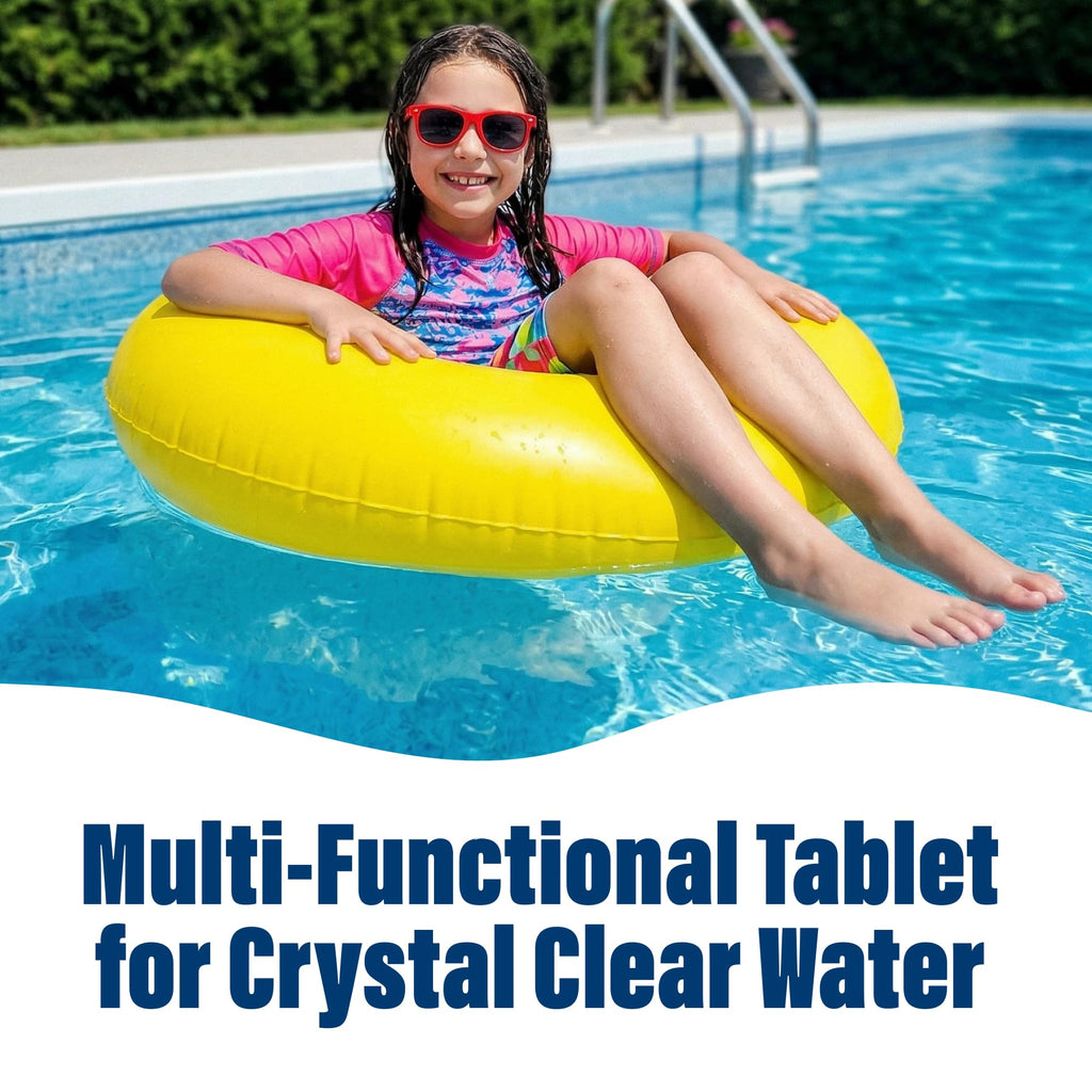 MPT Extra 3 Inch Chlorinating Tablets 21 lb - Multi-Action Pool Chlorine Tablets - Long-Lasting Sanitizer Prevents